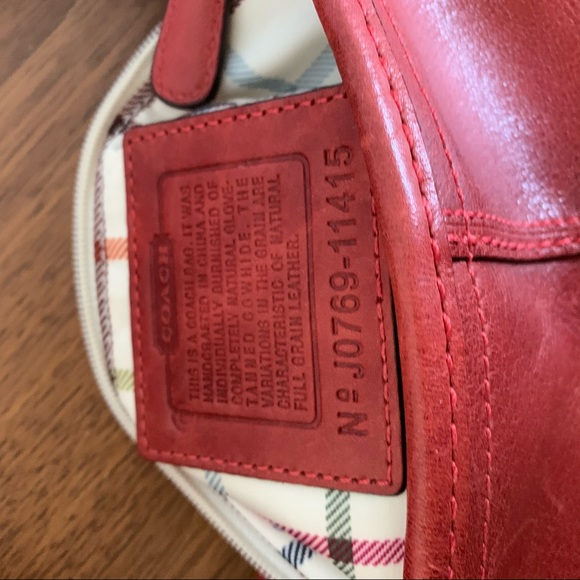 COACH tattersall bleeder hobo bag - Picture 6 of 10